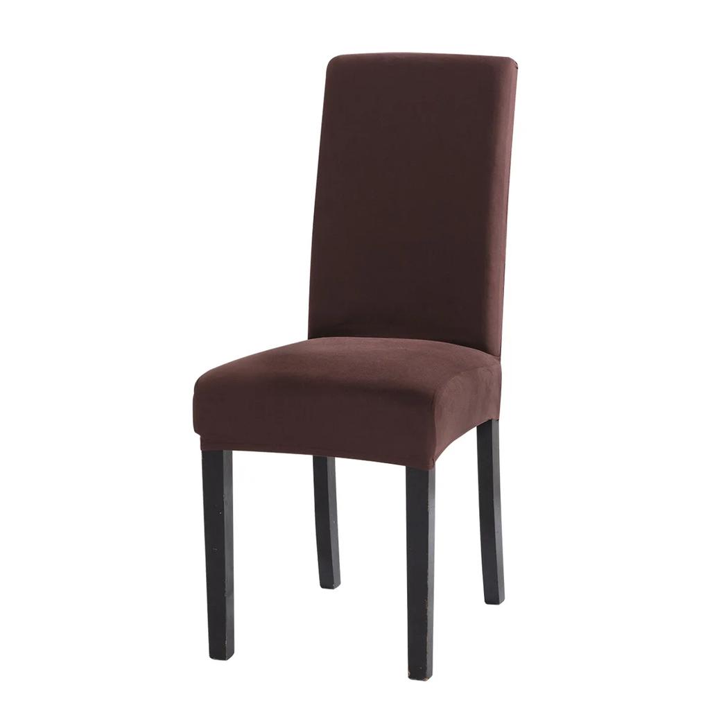 Solid Color Chair Cover Elastic Chair Cover Home Chair Protective Cover Hotel Office Chair Cover  Chair Covers Dining Room