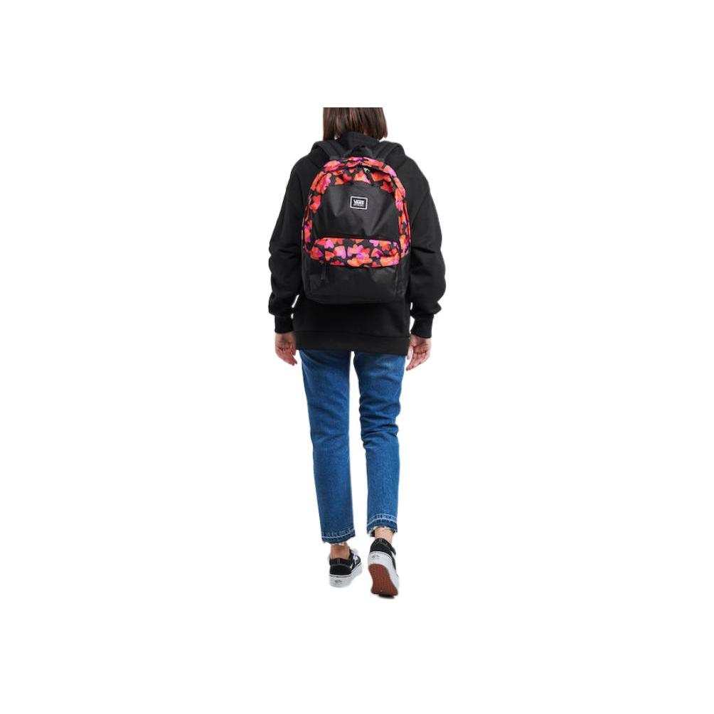 Vans Floral Print Hoodie With Long Sleeves Women Tops Black VN0A5LK2BLK