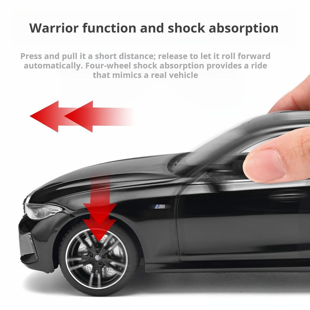 1:24 BMW 3 Series Alloy Diecast Car Model Simulation Vehicle Ornament with Movable Seats Toy Car & Collection Decoration Gifts