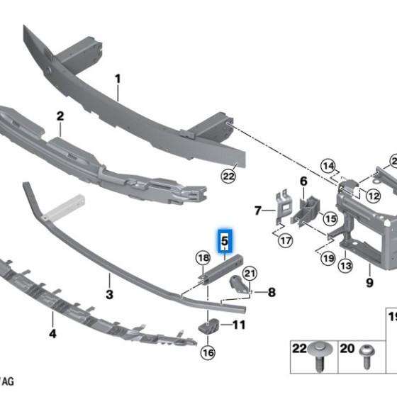 BMW 4 Series G22/G23 Front Bumper Frame Bracket (51117451165/66)