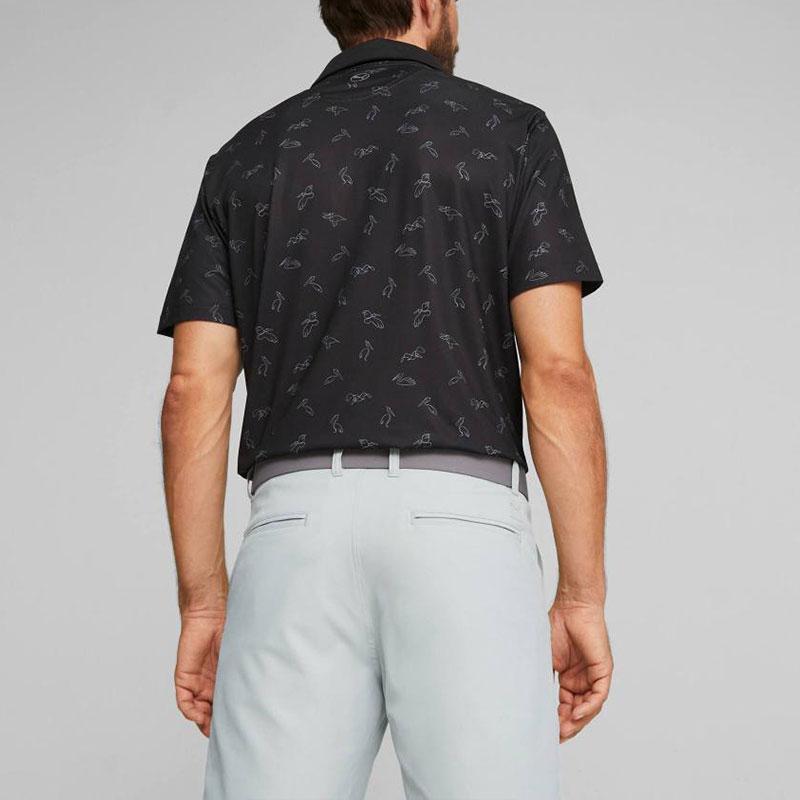 New PUMA Golf Polo Shirts Men's Black 621545-01