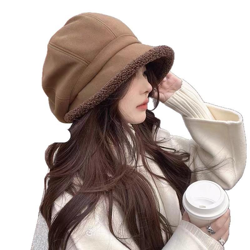 Vintage Fisherman Hat With Fleece Lining For Winter Casual Warmth