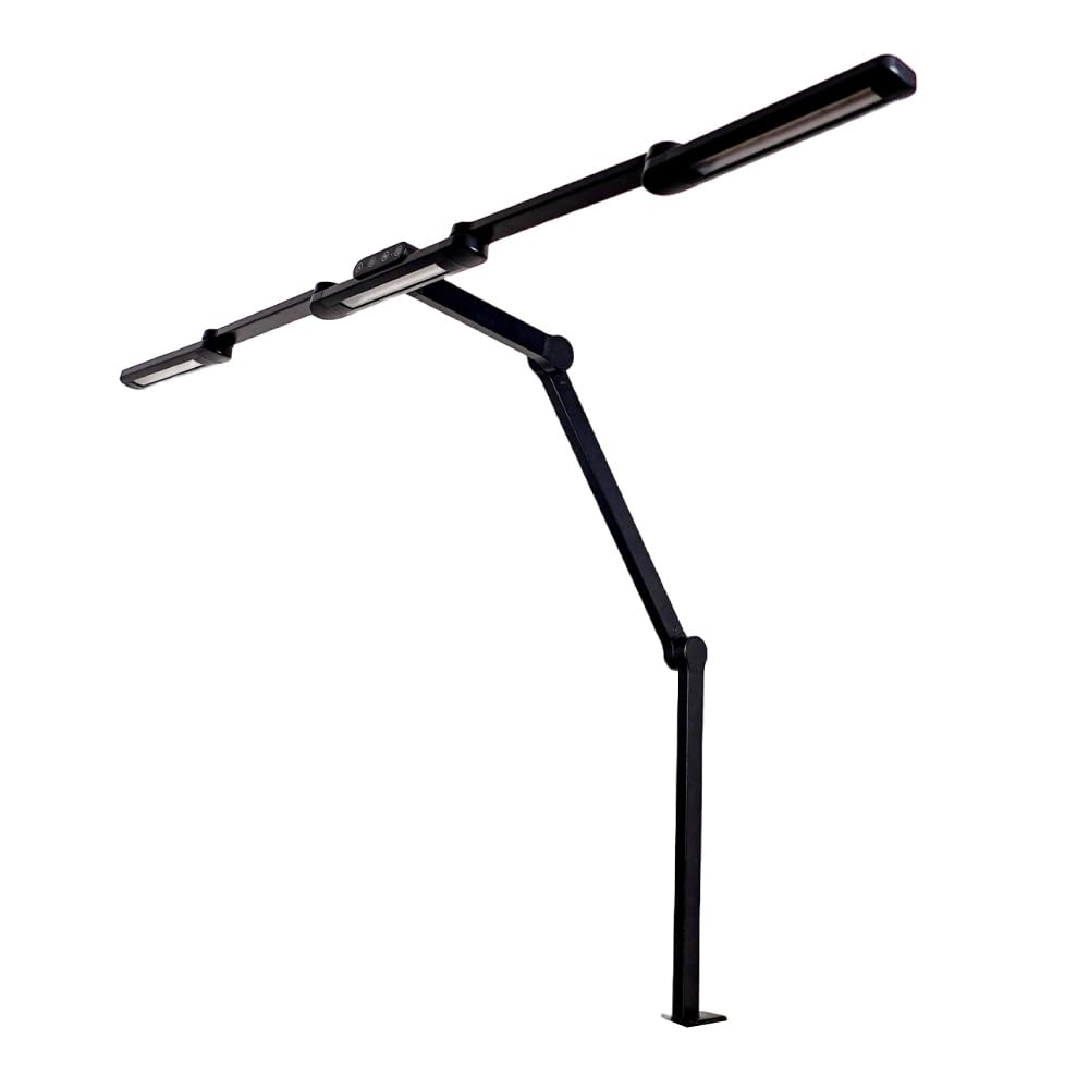 THANKO Adjustable 3-Sided Desk Light with Surface Illumination CTVLLNCBK