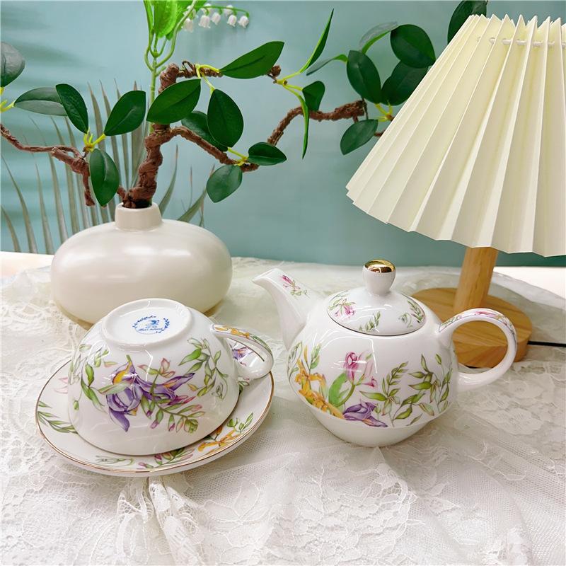 European Ceramic Mother and Child Pot Afternoon Tea Set with High Appearance Coffee Cup Flower Tea Cup Creative Tea Pot Set