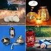 1.1cm/1.3cm/1.5cm/2cm Width 1Meter Long White Flat Cotton Kerosene Lamp Wick with Stitch Braided For Oil Lamps Candle Burner