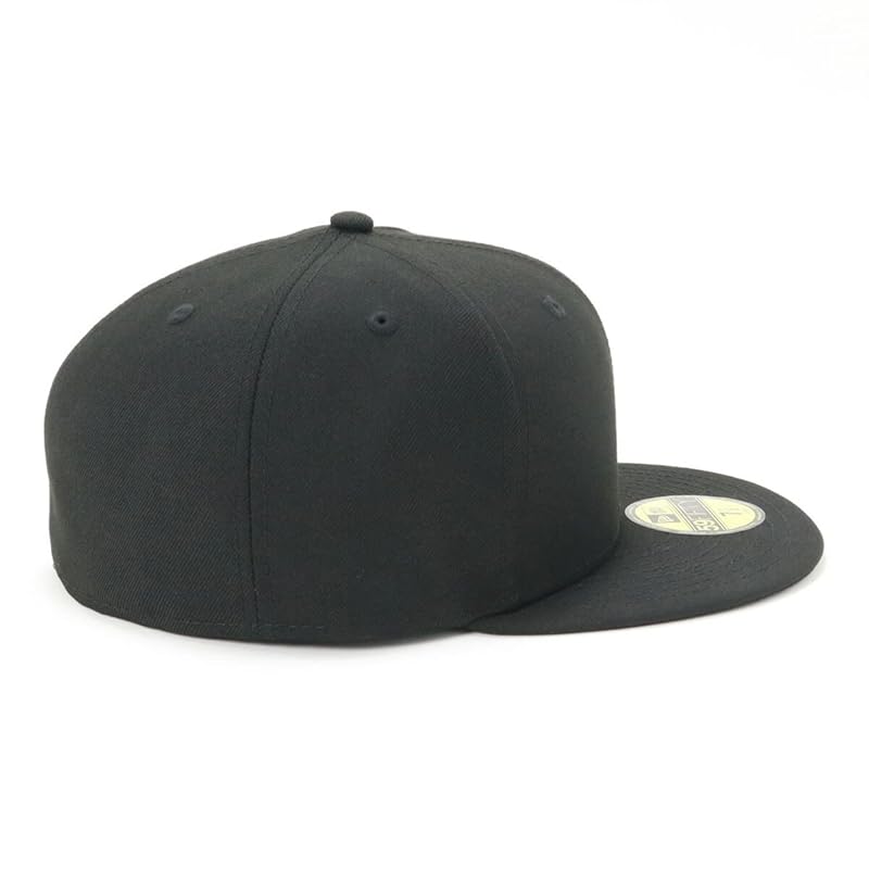 New Era (new era) new era cap 59FIFTY Plain color basic black/white 7 1/4 5950 BASIC BLK SWHI 25J