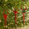 Iron Retro Christmas Bells Red Xmas Tree Hanging Bells Exquisite Christmas Chime Bells  Car Holiday
