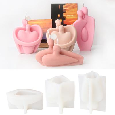 Couple Portrait Silicone Candle Mold Epoxy Resin Mould for DIY Soap Candle Making Handmade Craft Gypsum Decors
