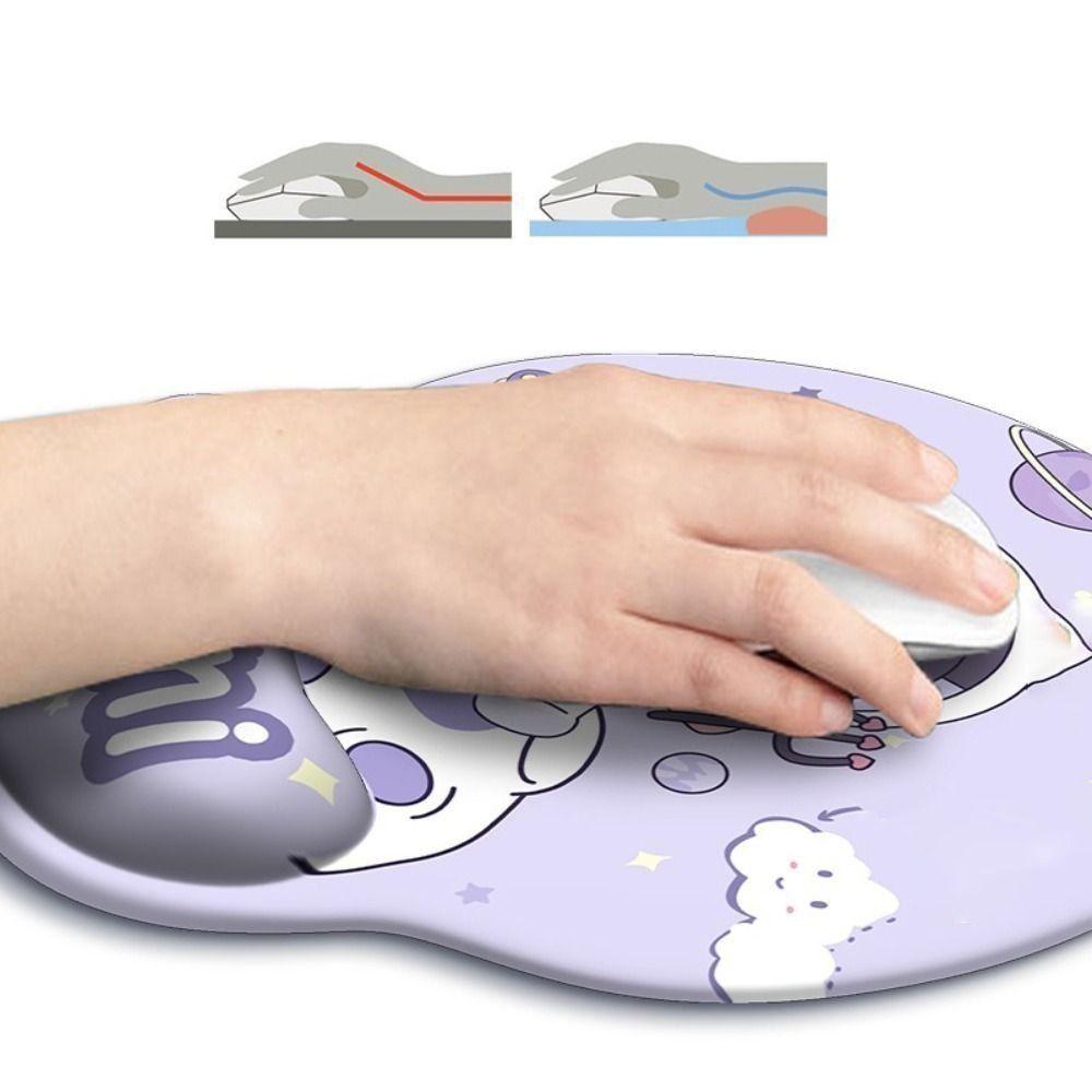 Non Slip Hand Support Mouse Mat Ergonomic Office Accessories Cartoon Wrist Rest Mousepad Office