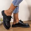 Moda Vintage sobre Sapatos com Cadarços Calçados Femininos Outono Oxfords Salto Baixo Feminino Vestido Sapatos Mary Jane Básicos Mocassim Feminino