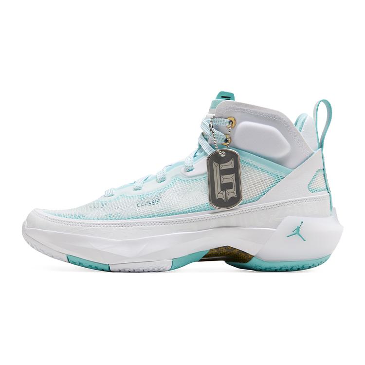 New Jordan 37 'GUO' High Top Basketball Shoes White Mint Blue Asian Version Teenagers DX3381-173