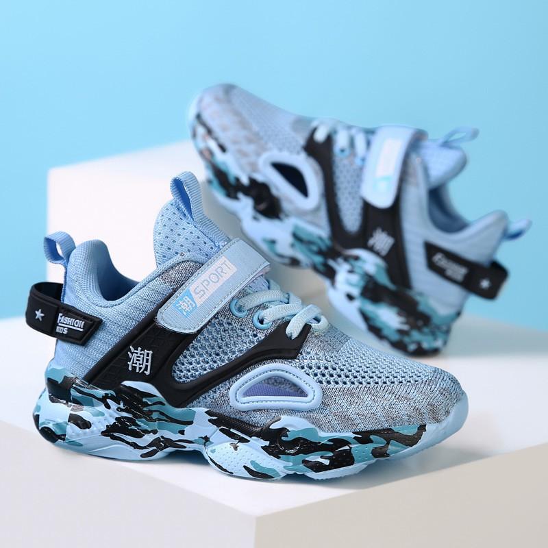 Kids Running Shoes Boys Girls Lightweight Breathable Mesh Sneakers Outdoor Athletic