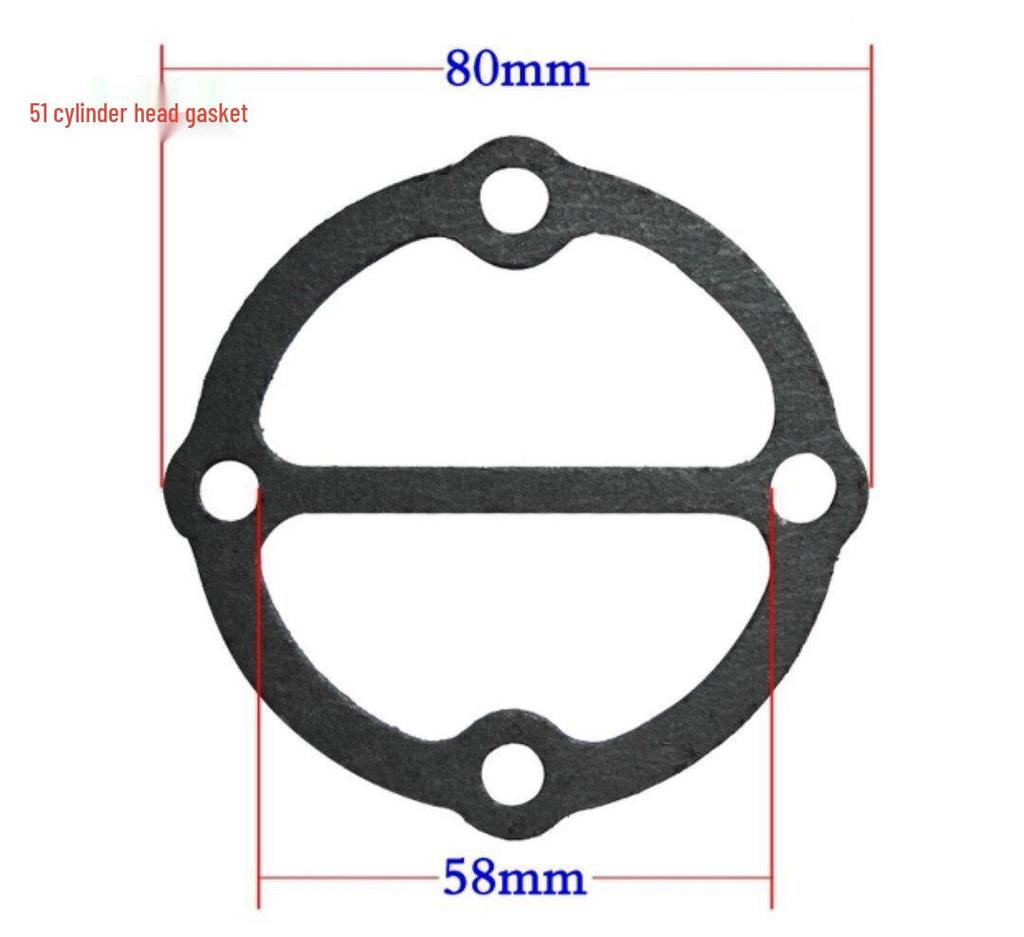 Air Compressor Head & Cylinder Seal Kit: Paper, Steel Wire, Asbestos Gaskets & 3P Air Rod Gasket