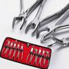 10pcs  Adults Stainless Steel Dental Extraction Forceps Pliers Kit Dental Surgical Tooth Extraction Forcep Pliers Kit