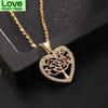 Rhinestone Tree Of Life Pendant Chokers Necklaces Women Accessories Trend Colorful Crystalline Jewelry Eye Catching Statement NecklaceStatement