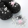 Detachable Star Pearl Sandal Chain Accessories DIY Metal Shoe Parts Fashion Elegant Look for Summer Shoes Custom Decor