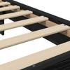 Bed Frame with Headboard Black Oak 80 x 200 cm