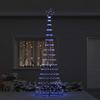 LED Christmas Tree with 355 LEDs Blue 302.5 Cm Metal