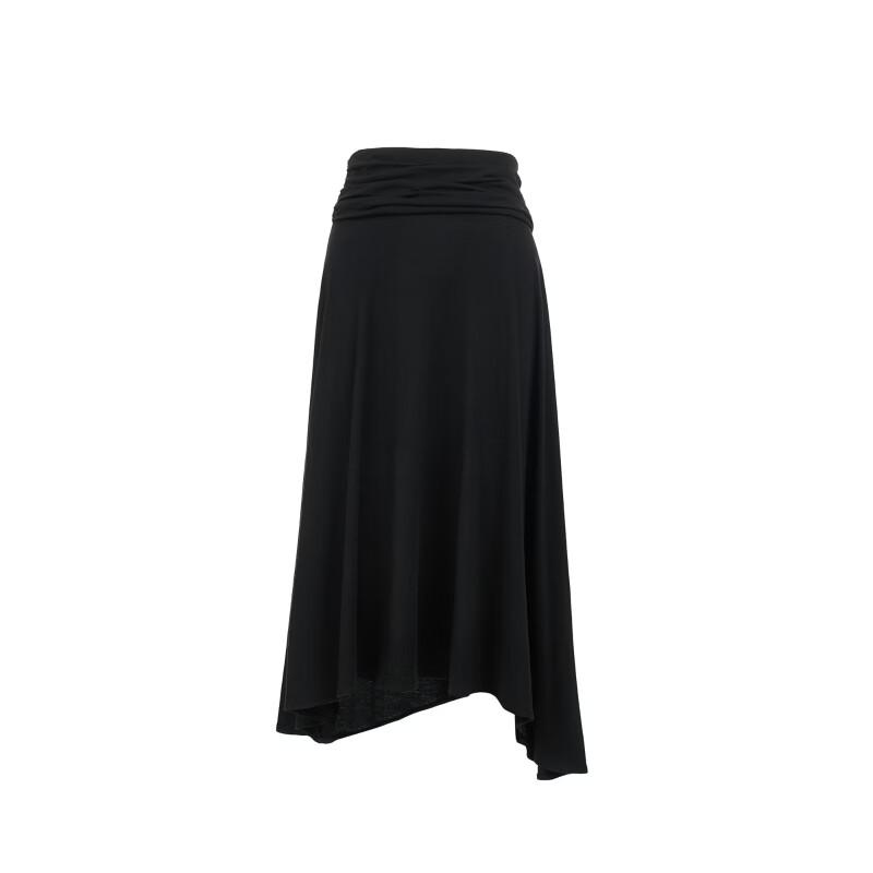 VEROMODA Pleated Irregular Hem A-line Skirt