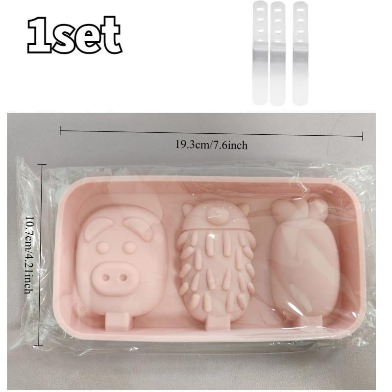 Colorful Reusables Silicone Ice Pop Mold with Sticks BPA-Free Frozen Popsicle Mold for Homemade Desserts Yogurt Juice Smoothies