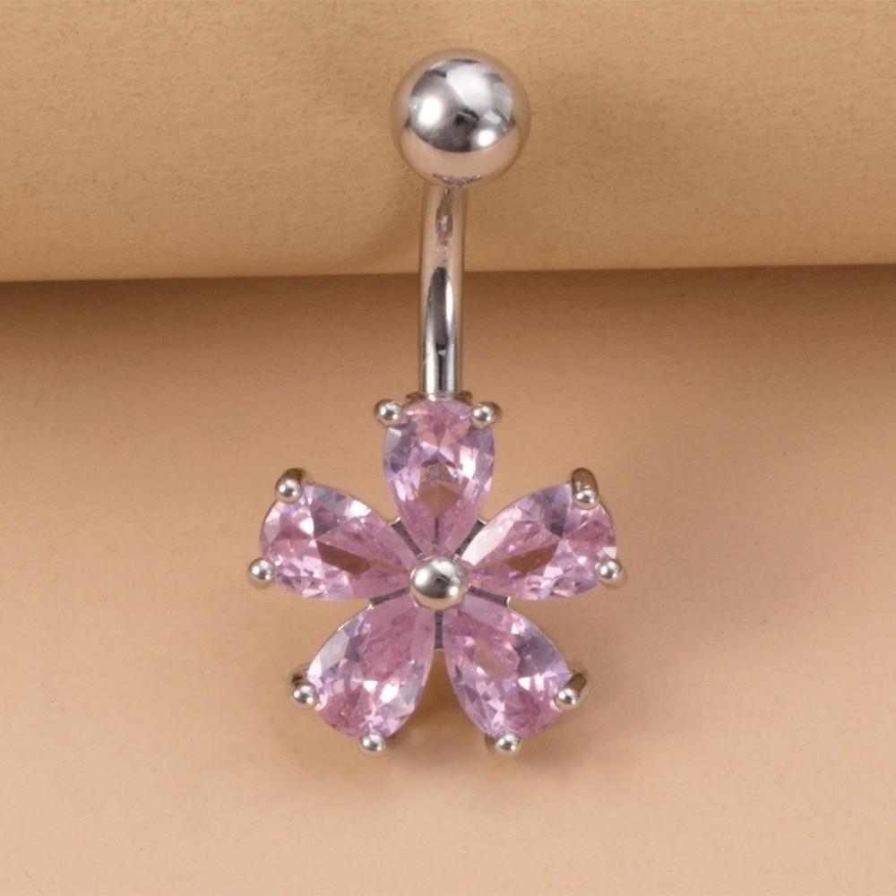 Stainless Steel Navel Ring Simple Body Piercing Jewelry Holiday Belly Button Rings  For Women