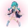 New Hatsune Miku Anime Figure Pink Sakura Sitting Position  PVC Action Figure Model Toy Decoration Collect Gifts