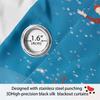 Custom High-Precision Blackout Silk Christmas Curtains with Grommet/Rod Pocket