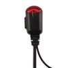 New 1Pin Acoustic Tube in Ear Earpiece W PPT Mic Red Light for 1 Way Radio Wakie Talkie earpiece indicator light