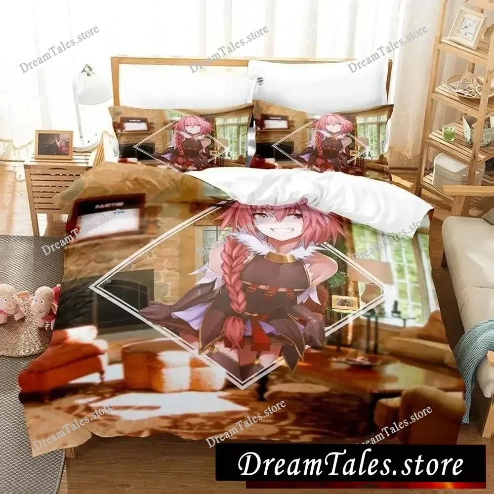 3D-gedrucktes Anime Fate - Astolfo Bettwäsche-Set Jungen Mädchen Twin Queen Size Bettbezug Kissenbezug Bett Kinder Erwachsene Heimtextilien