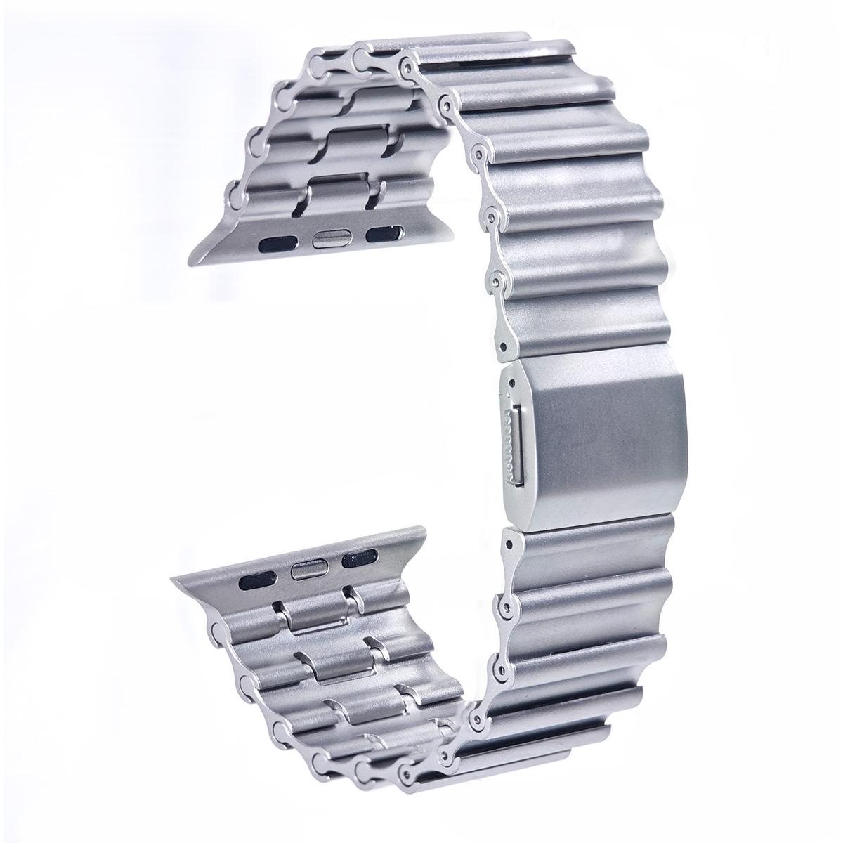 

Роскошный магнитный ремешок для iwatch ultra 3/2 49 мм 44 45 46 42 мм Ремешок из нержавеющей стали для Apple watch Series 11 10 9 8 7 6 5 4 se 3 42mm for 3 2 1