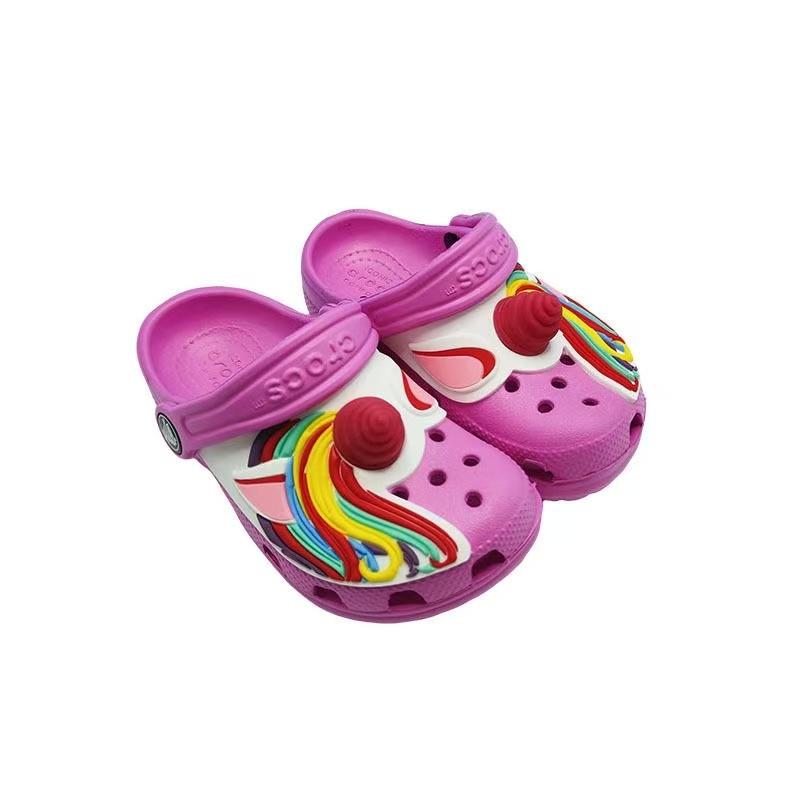 Crocs Classic Unicorn Kids Shoes Unisex Sandals & Flip-Flops 24-25(C8) розовый