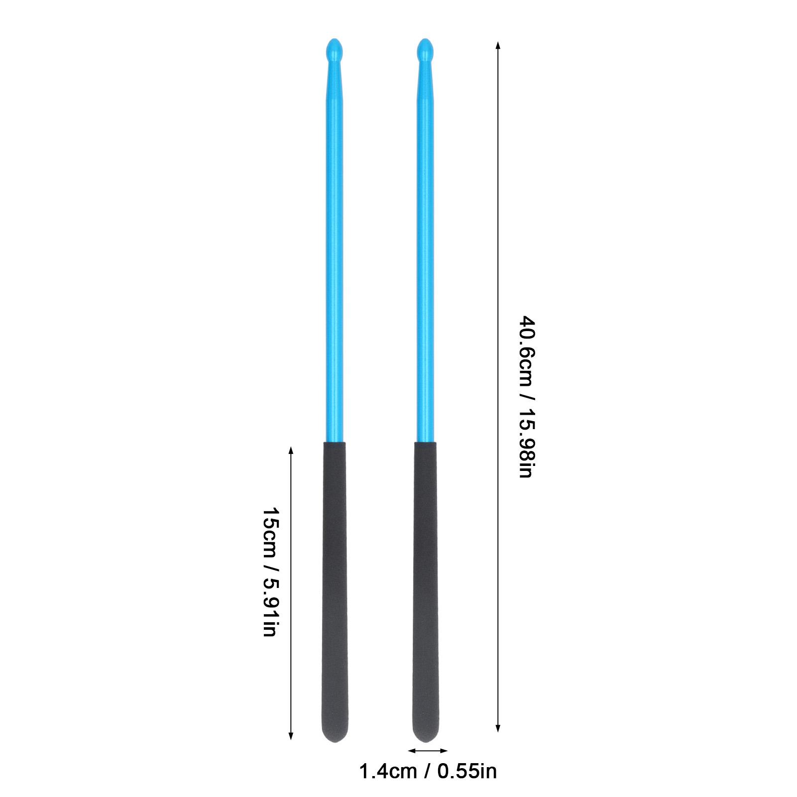 

Professional Drum Stick Solid Power Boosting Non Slip Handle Aluminium Alloy 5A Drum Stick синій