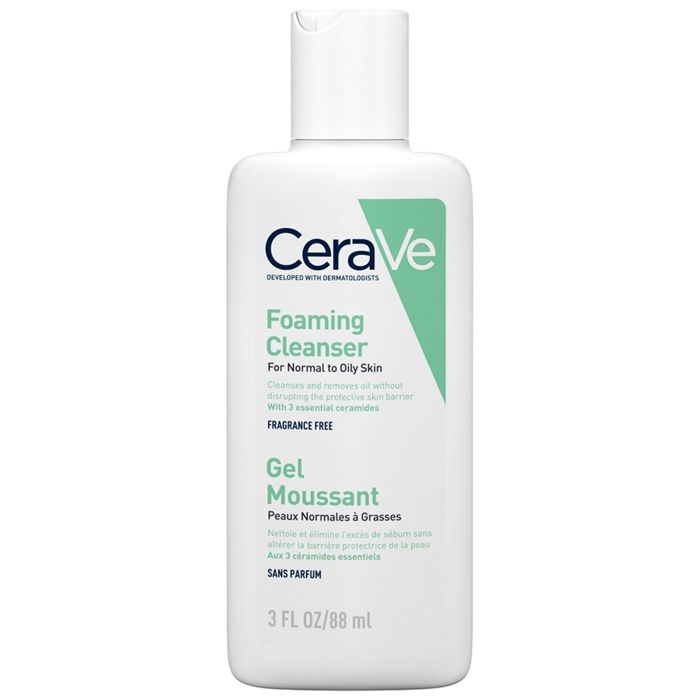 Gel Moussant - Cerave - 88ml - Nettoie et purifie - Sans parfum - Pour tous types de peau