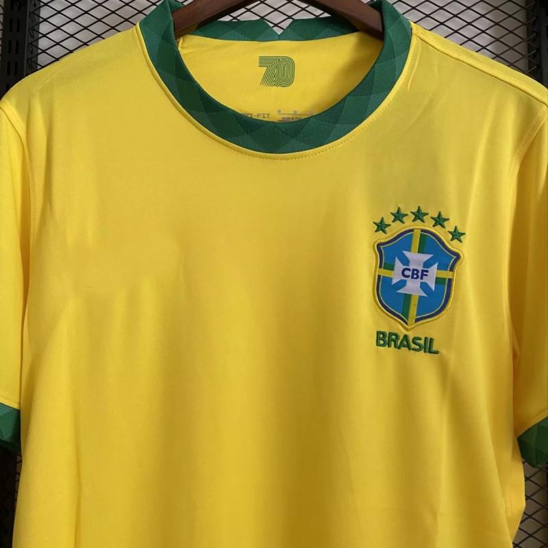 Mens Brazil Copa America Home Away Soccer Jersey Neymar Jesus Firmino Style Quick Dry Football Shirt