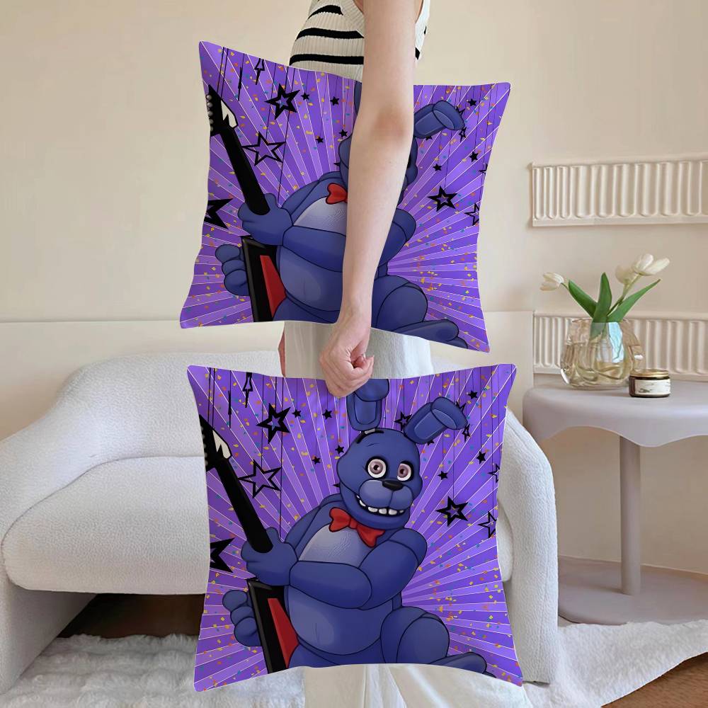 Movie Five N-Nights At F-Freddys Pillow Case Anti-dustmite Invisible Zipper Sofa Bed