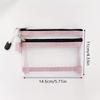 1PC Double Layer Mesh Card Holder Bag Clear Passport Id Card Driver License Document Bag Zipper Pouch for Bank Cards Travel Stor