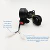 Cyfrowy Woltomierz Szeroki Zakres od 12V do 84V Dla Roweru Elektrycznego i Hulajnogi z Mocowaniem 22mm i Kabelkiem 2 Metry Monitor Napięcia