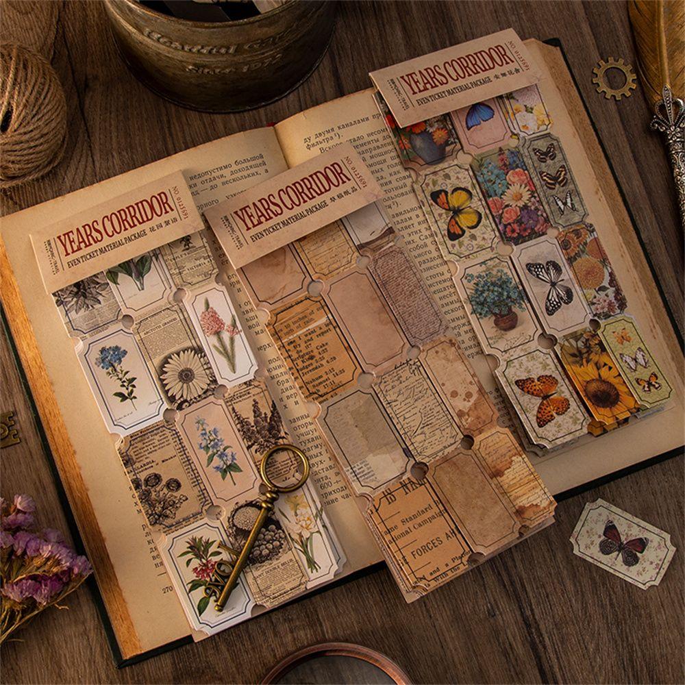Buy Label Scrapbooking Vintage Stationery Stickers Material Paper ...