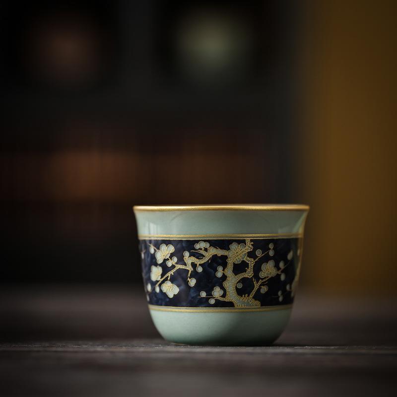 Celadon Master Cup Light Luxury Tea Cup Kung Fu Tea Set Drinking Tea Large Teacup Single Cup Personal Special Teacup Tea Cup