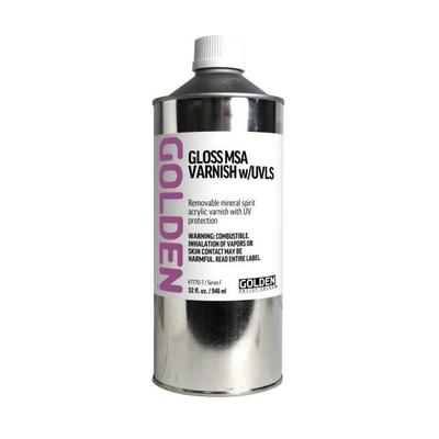 Varnish - GOLDEN - 946 Ml - Gloss Finish - Solvent-based - UV Filter