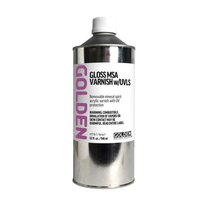 GOLDEN 946 Ml Varnish Solvent Mineral-filter Uv Gloss