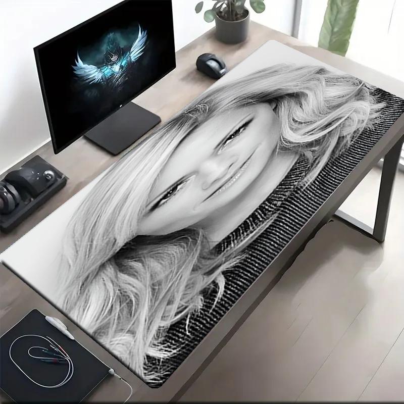 Helene Fischer Theme Mouse Pad, Non Slip Rubber Base, Multifunctional Office & Home Decor, Perfect for Workspace Personalization.