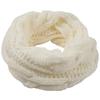 Women Winter Neck Scarf Twists Thick Knit Circle Scarf Soft Warm Neck Cover For Hiking Camping Cycling
