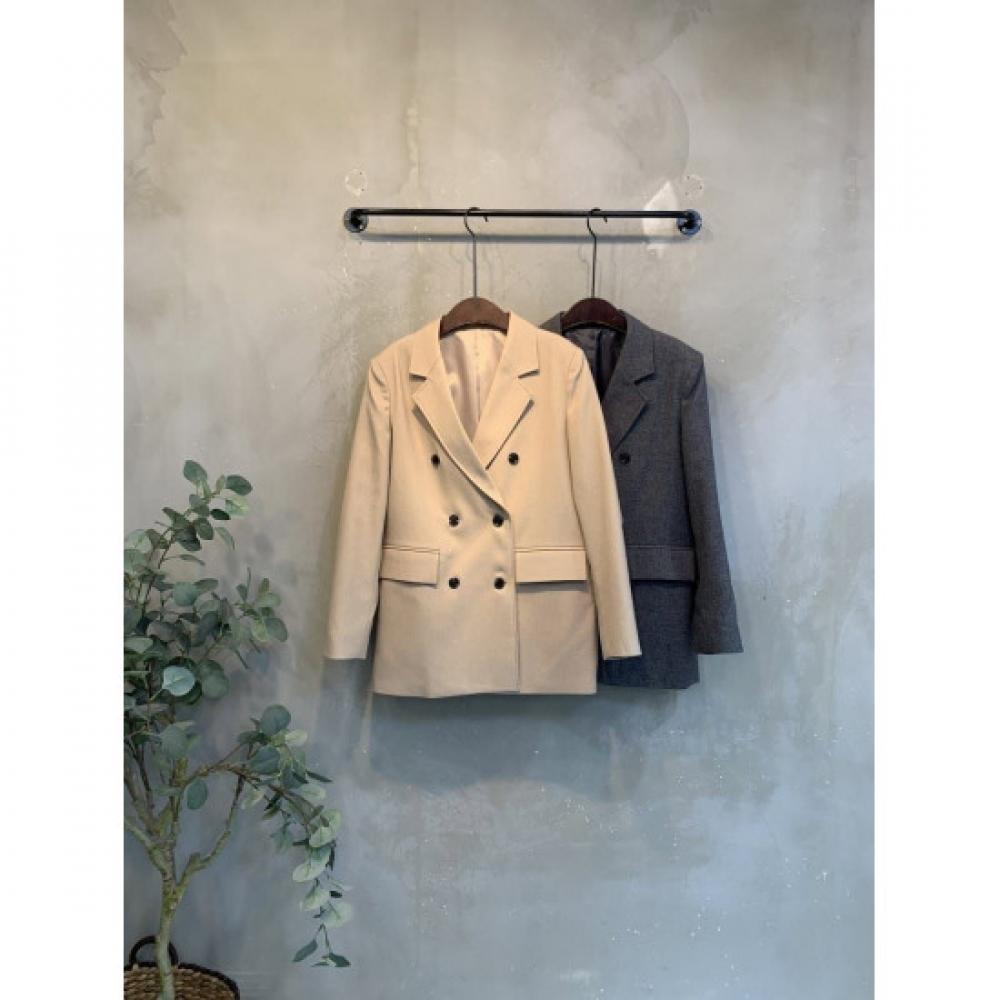 C S In The Room Double Button Shoulder Pad jaCket 2Color