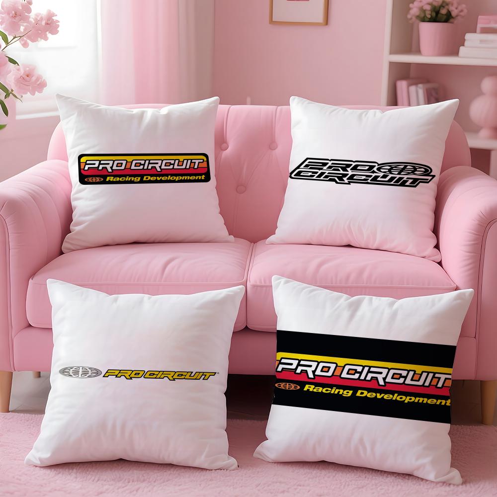 Pro-Circuits Logo Cushion Cover Plush Fabric Soft Double-Sided Printed Invisible Zipper Sofa Pillow Case Home Decor
