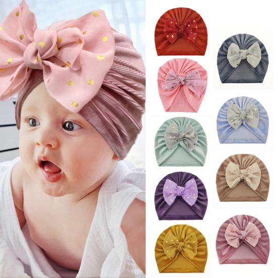 

Детская шапка, очаровательная эластичная ткань с бантом, детская шапочка для детского душа