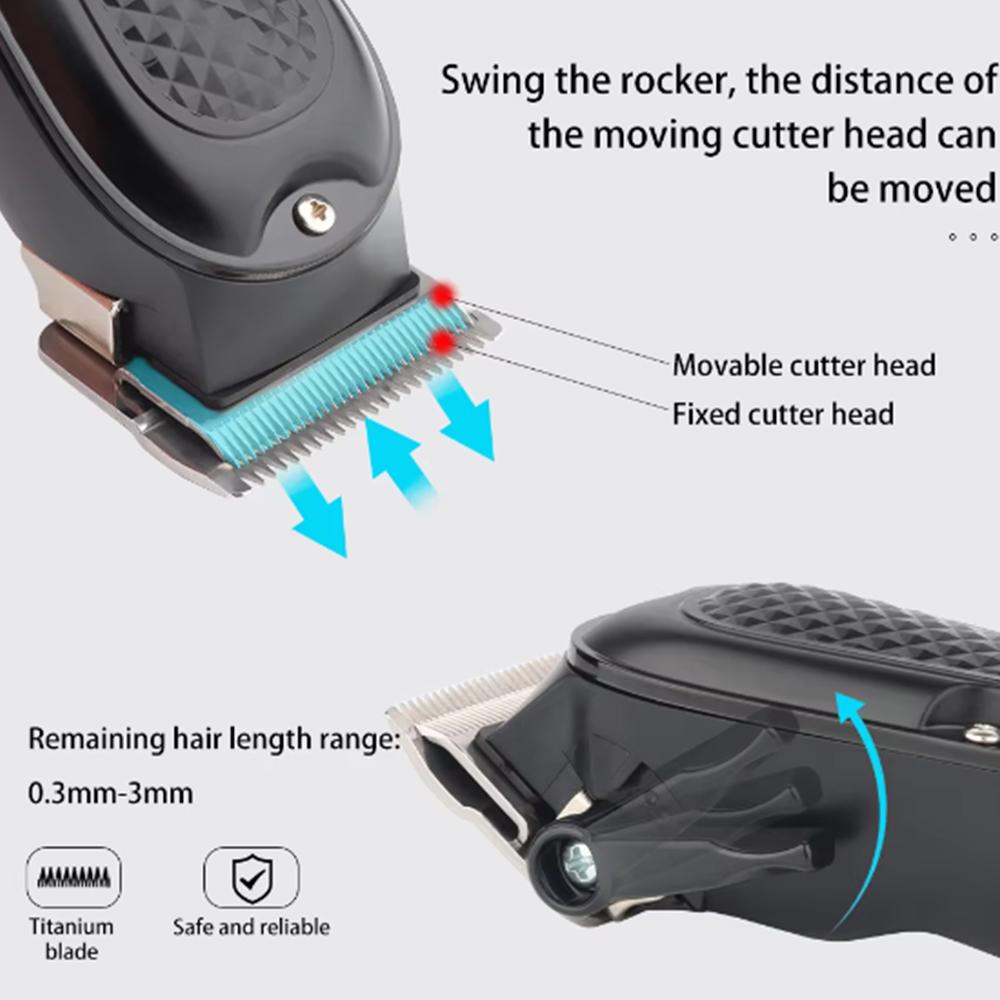 Electric Hair Clipper UBS Rechargeable Cordless Beard Trimmer Men Powerful Electric Hair Clipper Trimming Tool