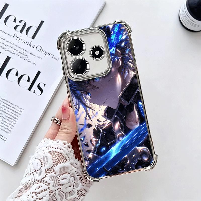 Sword Art Online Kirito Weiche Handyhülle Für Xiaomi Redmi Note 14 15 Pro Plus 13 12 11S 11T 5G 10 9S 9 Galvanisiert Anti-Fall Hüllen