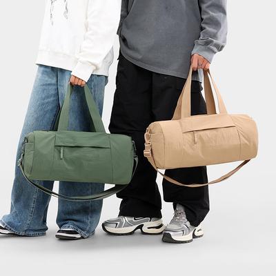 Paar Kurztrip Gepäcktasche Lässige Einfache Reisetasche Trocken-Nass-Trennung Sport Kann An Zugstange Befestigt Werden Fitness-Tasche