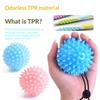 Tpr Hand Finger Grip Ball For Elderly Massage Rehabilitation Exercise Training Ergonomic Design Hand Therapy Ball